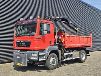 MAN TGM 18.250 / 4X4 / EEV / HIAB CRANE + TIPPER / SPRING